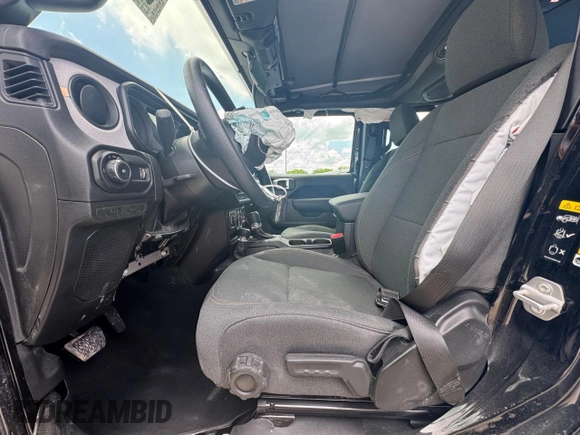 2025 Jeep Wrangler Sport S with VIN 1C4PJXDN3SW520493, listed as a Copart auction lot 55454235 with 6,064 mi miles and Non repairable. Bid and sale history available at DreamBid. Image 7.
