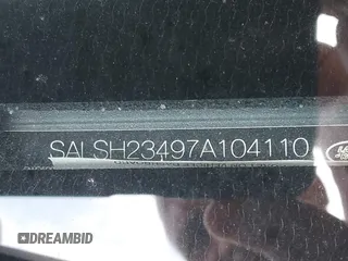 2007 Land Rover Range Rover Sport SC with VIN SALSH23497A104110, listed as a IAAI auction lot 42732800 with 167,307 mi miles and . Bid and sale history available at DreamBid. Image 9.