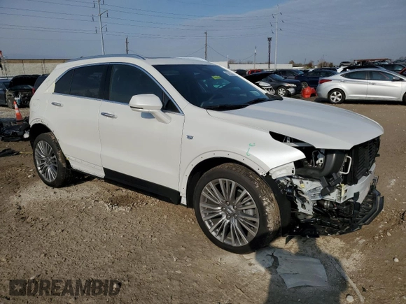 2024 Cadillac XT4 AWD Premium Luxury with VIN 1GYFZDR40RF225603, listed as a Copart auction lot 87899975 with 1,659 mi miles and Salvage title. Bid and sale history available at DreamBid. Image 4.