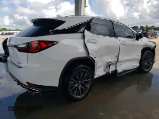 2022 Lexus RX with VIN 2T2YZMDA3NC309960, listed as a Copart auction lot 65665624 with 18,695 mi miles and Salvage Title. Bid and sale history available at carsss.com. Image 3.
