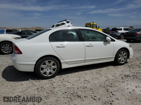 2010 Honda Civic LX with VIN 2HGFA1F50AH588514, listed as a Copart auction lot 56007735 with 393,546 mi miles and Clean Title. Bid and sale history available at DreamBid. Image 3.