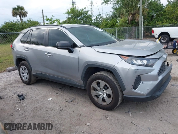 2020 Toyota RAV4 LE with VIN 2T3H1RFV2LC063920, listed as a IAAI auction lot 41864477 with 123,602 mi miles. Bid and sale history available at carsss.com. Image 1.