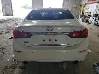 2015 Infiniti Q50 with VIN JN1BV7AR1FM422556, listed as a Copart auction lot 54864215 with 57,092 mi miles and Clean title. Bid and sale history available at DreamBid. Image 6.