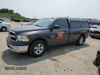 2018 Ram 1500 Tradesman z VIN 3C6JR6DG8JG250868, wystawiony jako Copart lot #58997015 z przebiegiem 109 142 mil mil oraz Czysty tytuł • Clean title. Historia ofert i sprzedaży dostępna na DreamBid. Obrazek 1.