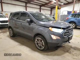 2018 Ford EcoSport Titanium z VIN MAJ6P1WL3JC247791, wystawiony jako Copart lot #46107425 z przebiegiem 54 459 mil mil oraz Szkoda całkowita • Salvage title. Historia ofert i sprzedaży dostępna na DreamBid. Obrazek 4.