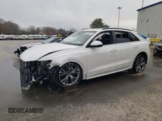 2021 Audi Q8 Premium with VIN WA1AVAF14MD028288, listed as a Copart auction lot 42691223 with 23,508 mi miles. Bid and sale history available at carsss.com. Image 1.