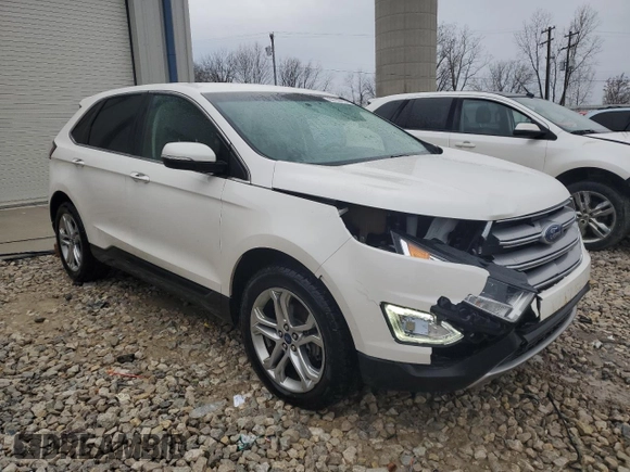 2016 Ford Edge Titanium with VIN 2FMPK3K93GBB13421, listed as a Copart auction lot 86165724 with 144,360 mi miles and Clean Title. Bid and sale history available at carsss.com. Image 4.