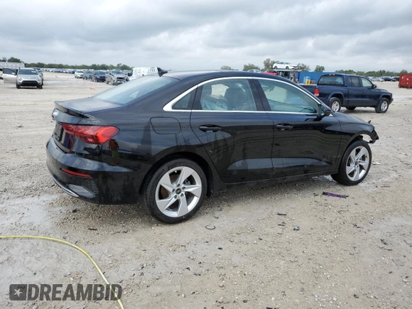 2024 Audi A3 Premium Plus with VIN WAUBUDGY0RA008488, listed as a Copart auction lot 47888515 with 5,431 mi miles and Salvage Title. Bid and sale history available at carsss.com. Image 3.