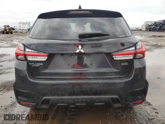 2022 Mitsubishi Outlander Sport ES with VIN JA4ARUAU8NU024494, listed as a Copart auction lot 47801375 with 27,501 mi miles and Salvage Title. Bid and sale history available at carsss.com. Image 6.