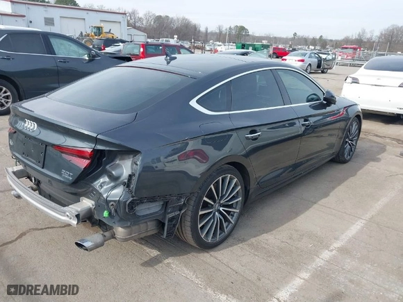 2018 Audi A5 Sportback Prestige with VIN WAUCNCF53JA021632, listed as a IAAI auction lot 41618447 with 85,713 mi miles. Bid and sale history available at carsss.com. Image 4.