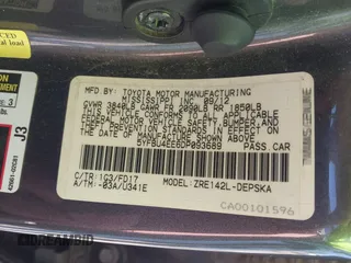 2013 Toyota Corolla L with VIN 5YFBU4EE6DP093689, listed as a IAAI auction lot 42158813 with 117,848 mi miles and . Bid and sale history available at DreamBid. Image 9.