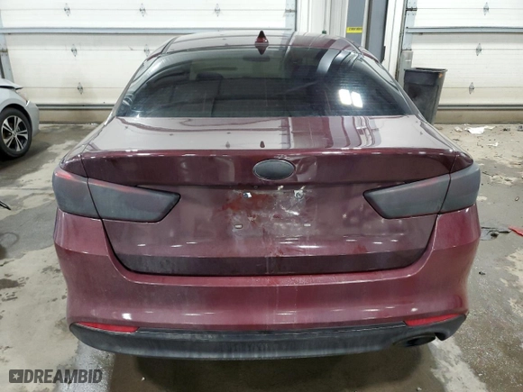 2018 Kia Optima S with VIN 5XXGT4L38JG259127, listed as a Copart auction lot 48618735 with 81,044 mi miles and Salvage Title. Bid and sale history available at carsss.com. Image 6.