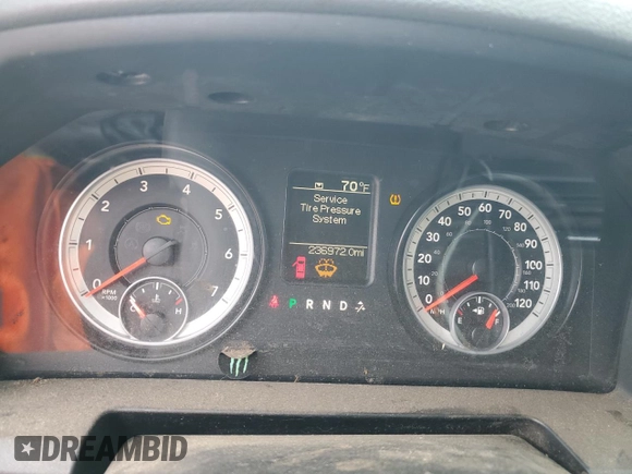 2014 Ram 2500 Tradesman with VIN 3C6TR4HT0EG105608, listed as a Copart auction lot 71721474 with 236,972 mi miles and Salvage title. Bid and sale history available at DreamBid. Image 9.