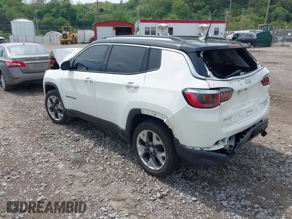 2019 Jeep Compass Limited with VIN 3C4NJDCB2KT704231, listed as a IAAI auction lot 42175991 with 70,892 mi miles and . Bid and sale history available at DreamBid. Image 3.
