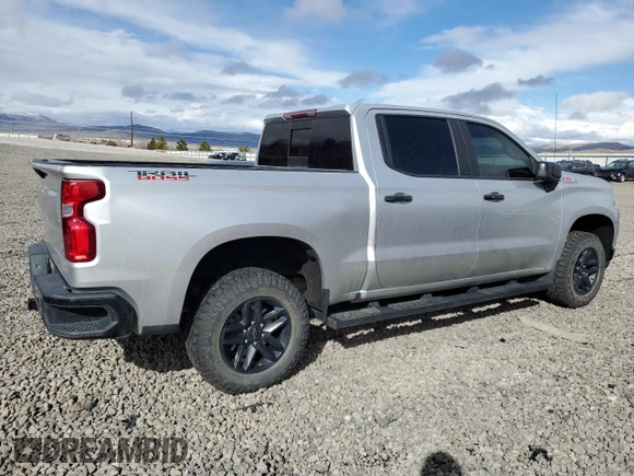 2021 Chevrolet Silverado 1500 LT Trail Boss with VIN 3GCPYFED9MG288091, listed as a Copart auction lot 49337885 with 25,175 mi miles and Salvage Title. Bid and sale history available at DreamBid. Image 3.