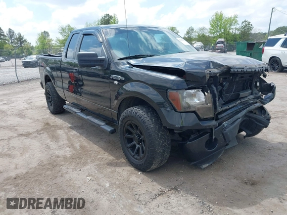 2012 Ford F-150 XL with VIN 1FTFX1CFXCFC00400, listed as a IAAI auction lot 42082368 with 214,148 mi miles. Bid and sale history available at carsss.com. Image 1.