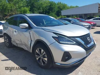 2023 Nissan Murano SV with VIN 5N1AZ2BJ8PC123349, listed as a IAAI auction lot 42075746 with 47,239 mi miles. Bid and sale history available at carsss.com. Image 1.