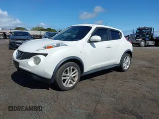 2014 Nissan Juke S with VIN JN8AF5MR6ET355970, listed as a IAAI auction lot 41516806 with 65,934 mi miles. Bid and sale history available at carsss.com. Image 2.