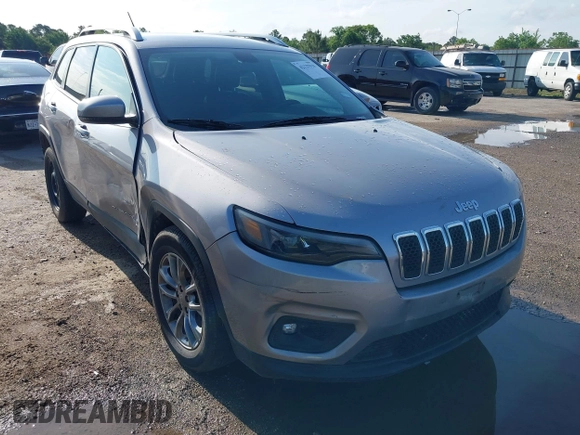 2019 Jeep Cherokee Latitude Plus with VIN 1C4PJLLB5KD403431, listed as a IAAI auction lot 42127918 with 94,360 mi miles and . Bid and sale history available at DreamBid. Image 1.