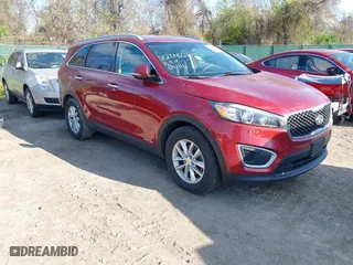 2017 Kia Sorento LX V6 with VIN 5XYPGDA53HG218628, listed as a IAAI auction lot 42042263 with 132,095 mi miles. Bid and sale history available at carsss.com. Image 1.