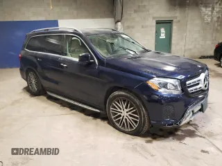 2017 Mercedes-Benz GLS 450 with VIN 4JGDF6EE3HA971843, listed as a Copart auction lot 71061374 with 96,225 mi miles and Salvage Title. Bid and sale history available at DreamBid. Image 4.