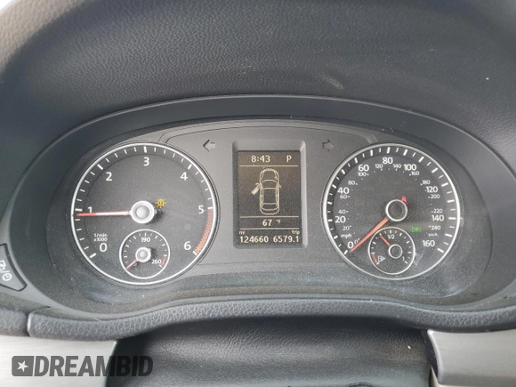 2014 Volkswagen Passat SE with VIN 1VWBN7A32EC088774, listed as a Copart auction lot 60753755 with 124,660 mi miles and Salvage title. Bid and sale history available at DreamBid. Image 9.