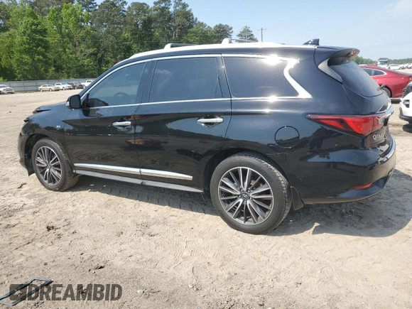 2020 Infiniti QX60 Luxe with VIN 5N1DL0MN7LC500234, listed as a Copart auction lot 53195315 with 116,020 mi miles and Salvage Title. Bid and sale history available at DreamBid. Image 2.