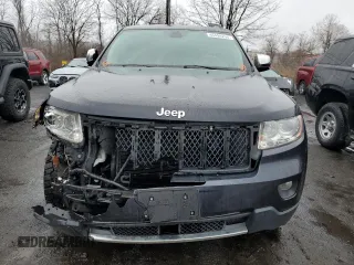 2013 Jeep Grand Cherokee Overland with VIN 1C4RJFCT6DC586933, listed as a Copart auction lot 45499294 with 80,249 mi miles and Salvage Title. Bid and sale history available at carsss.com. Image 5.