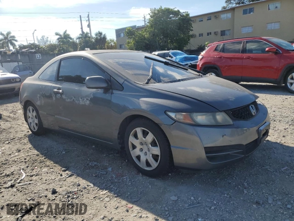 2009 Honda Civic Cpe LX with VIN 2HGFG126X9H527812, listed as a Copart auction lot 50499835 with 228,394 mi miles and Salvage Title. Bid and sale history available at carsss.com. Image 4.