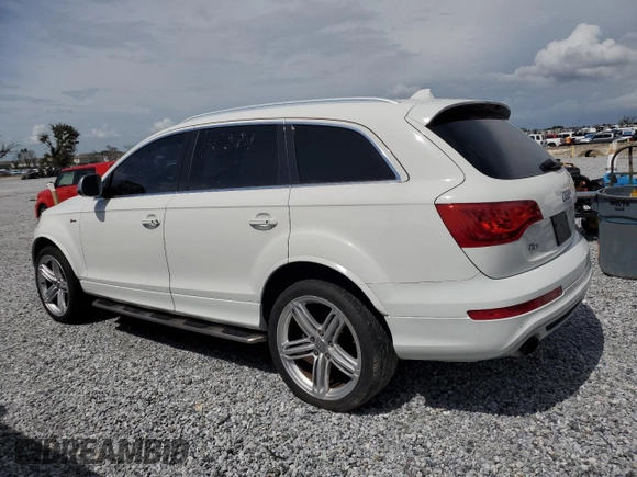 2014 Audi Q7 S line Prestige with VIN WA1DGAFE8ED000800, listed as a Copart auction lot 63136355 with 111,205 mi miles and Clean title. Bid and sale history available at DreamBid. Image 2.