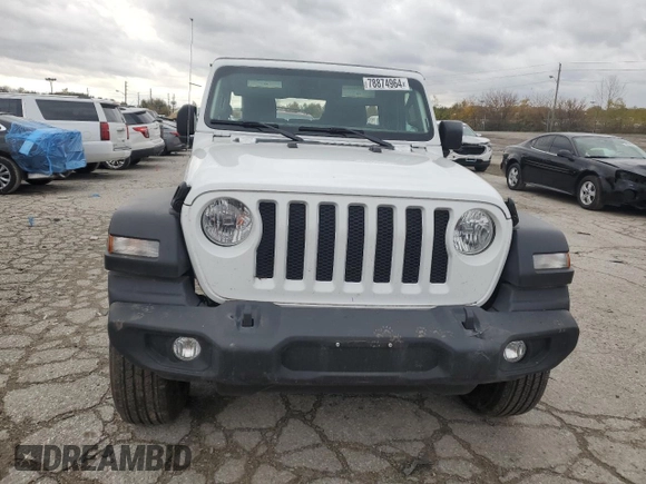 2023 Jeep Wrangler Sport S with VIN 1C4HJXDG9PW671495, listed as a Copart auction lot 78874964 with 14,586 mi miles and Salvage Title. Bid and sale history available at DreamBid. Image 5.