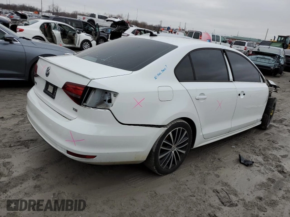 2016 Volkswagen Jetta Sport with VIN 3VWB17AJ3GM239133, listed as a Copart auction lot 40429084 with 130,875 mi miles and Salvage title. Bid and sale history available at DreamBid. Image 3.