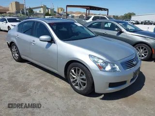 2008 Infiniti G35 Journey with VIN JNKBV61EX8M214584, listed as a IAAI auction lot 42582793 with 84,173 mi miles and . Bid and sale history available at DreamBid. Image 1.
