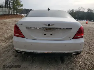 2017 Genesis G90 5.0L Ultimate with VIN KMHG54JH1HU020365, listed as a Copart auction lot 47072395 with 33,851 mi miles and Salvage Title. Bid and sale history available at carsss.com. Image 6.