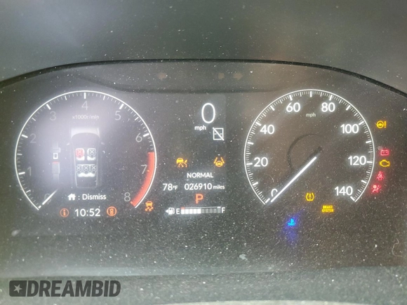 2024 Honda CR-V LX with VIN 2HKRS3H20RH303515, listed as a Copart auction lot 44990715 with 26,910 mi miles and Non Repairable. Bid and sale history available at DreamBid. Image 9.