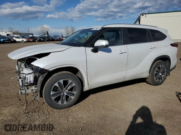 2023 Toyota Highlander L with VIN 5TDKDRBH0PS527435, listed as a Copart auction lot 55776425 with 24,944 mi miles and Salvage title. Bid and sale history available at DreamBid. Image 1.