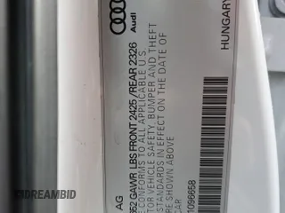 2016 Audi S3 Premium Plus with VIN WAUB1GFF0G1096658, listed as a Copart auction lot 47804155 with 122,049 mi miles and Salvage Title. Bid and sale history available at carsss.com. Image 12.