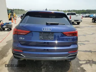 2022 Audi Q3 S line Premium Plus with VIN WA1EECF31N1080897, listed as a Copart auction lot 57252625 with 24,338 mi miles and Salvage title. Bid and sale history available at DreamBid. Image 6.