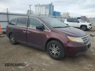 2011 Honda Odyssey EX-L with VIN 5FNRL5H69BB057080, listed as a Copart auction lot 41984785 with 152,963 mi miles and Salvage Title. Bid and sale history available at DreamBid. Image 4.