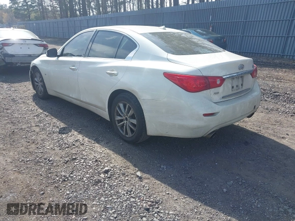 2014 Infiniti Q50 Premium with VIN JN1BV7AR5EM703788, listed as a IAAI auction lot 42118192 with 153,859 mi miles and . Bid and sale history available at DreamBid. Image 3.