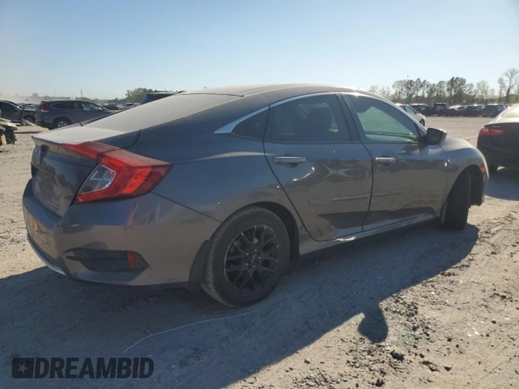 2020 Honda Civic Sedan LX with VIN 2HGFC2F61LH505264, listed as a Copart auction lot 49534495 with 111,736 mi miles and Salvage Title. Bid and sale history available at carsss.com. Image 3.