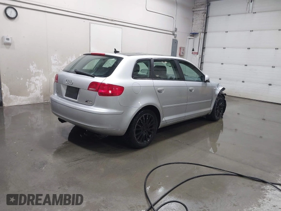 2008 Audi A3 with VIN WAUNF78P98A073160, listed as a IAAI auction lot 41654096 with 164,032 mi miles. Bid and sale history available at carsss.com. Image 4.
