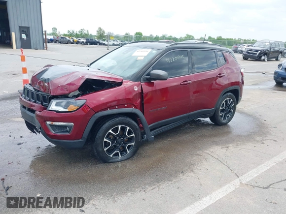 2021 Jeep Compass Trailhawk with VIN 3C4NJDDB6MT502932, listed as a IAAI auction lot 42209945 with 63,119 mi miles and . Bid and sale history available at DreamBid. Image 18.