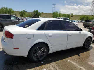 2007 Audi A4 2.0T with VIN WAUDF78E87A203390, listed as a Copart auction lot 56594595 with 122,328 mi miles and Salvage title. Bid and sale history available at DreamBid. Image 3.