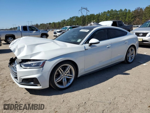 2018 Audi A5 Sportback Prestige with VIN WAUFNCF58JA041775, listed as a Copart auction lot 43404344 with 28,768 mi miles. Bid and sale history available at carsss.com. Image 1.