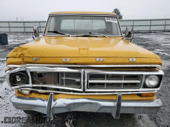 1971 Ford F-250 с VIN F25HRL00594, выставлен на аукционе Copart как лот 86818544 с пробегом 61 417 миль миль и Списание • Salvage title. История ставок и продаж доступна на DreamBid. Изображение 5.