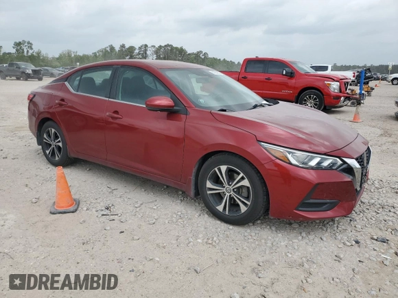 2020 Nissan Sentra SV with VIN 3N1AB8CV5LY277907, listed as a Copart auction lot 51364255 with 29,947 mi miles and Clean Title. Bid and sale history available at DreamBid. Image 4.