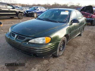 2000 Pontiac Grand Am SE1 with VIN 1G2NF52T8YC542941, listed as a IAAI auction lot 41225598 with 338,737 mi miles. Bid and sale history available at carsss.com. Image 2.
