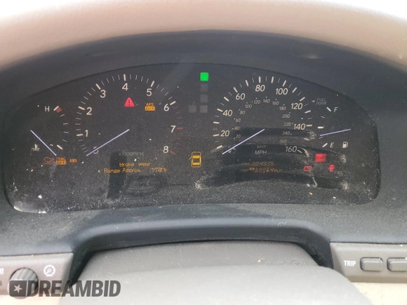 2004 Lexus LS 430 with VIN JTHBN36F140162697, listed as a Copart auction lot 47810895 with 304,336 mi miles and Clean Title. Bid and sale history available at DreamBid. Image 9.