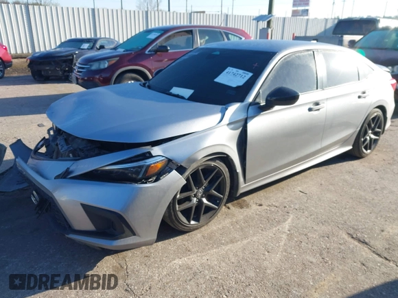 2022 Honda Civic Sedan Sport with VIN 2HGFE2F57NH557891, listed as a IAAI auction lot 41742712 with 78,555 mi miles. Bid and sale history available at carsss.com. Image 2.